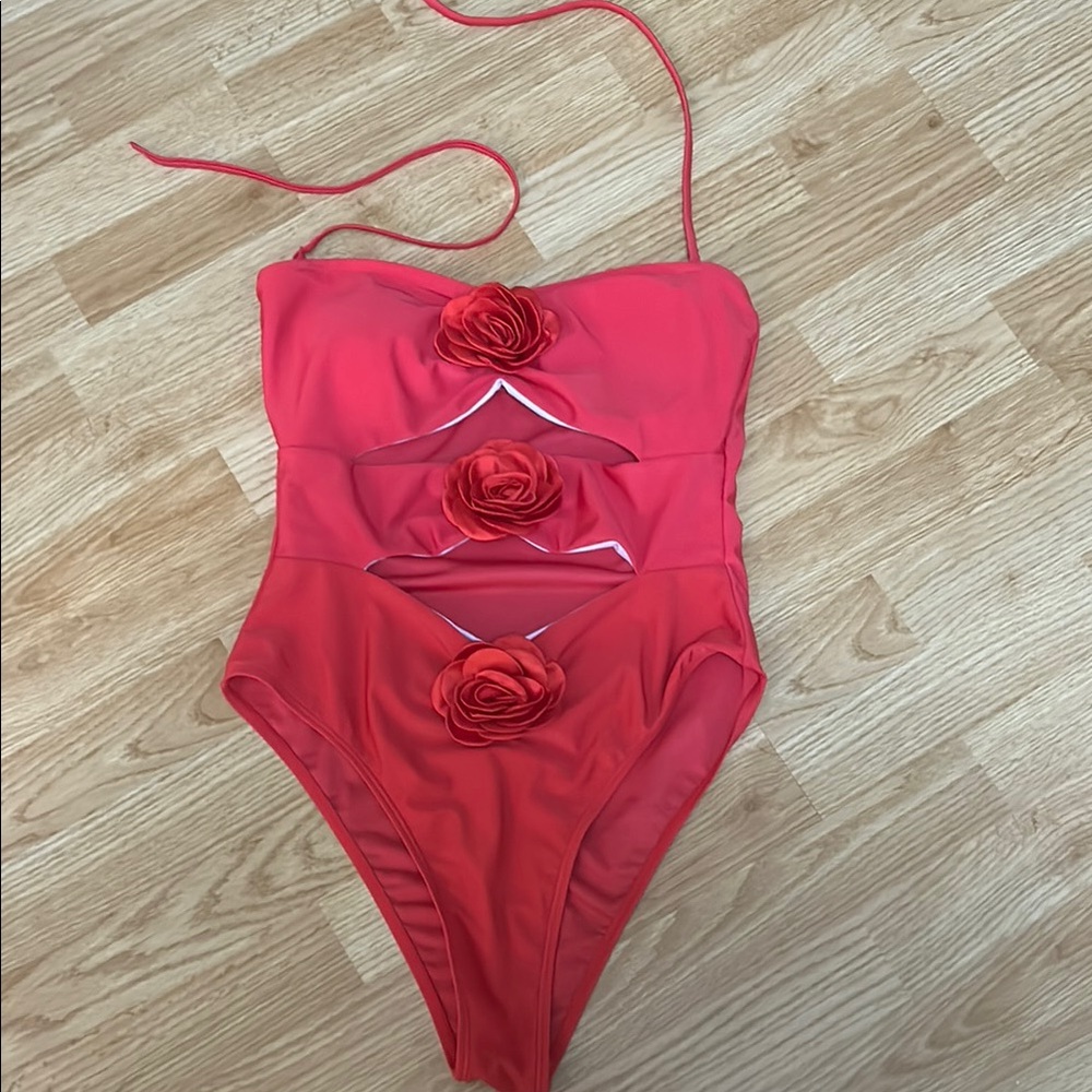 One Piece Swimsuit in Red